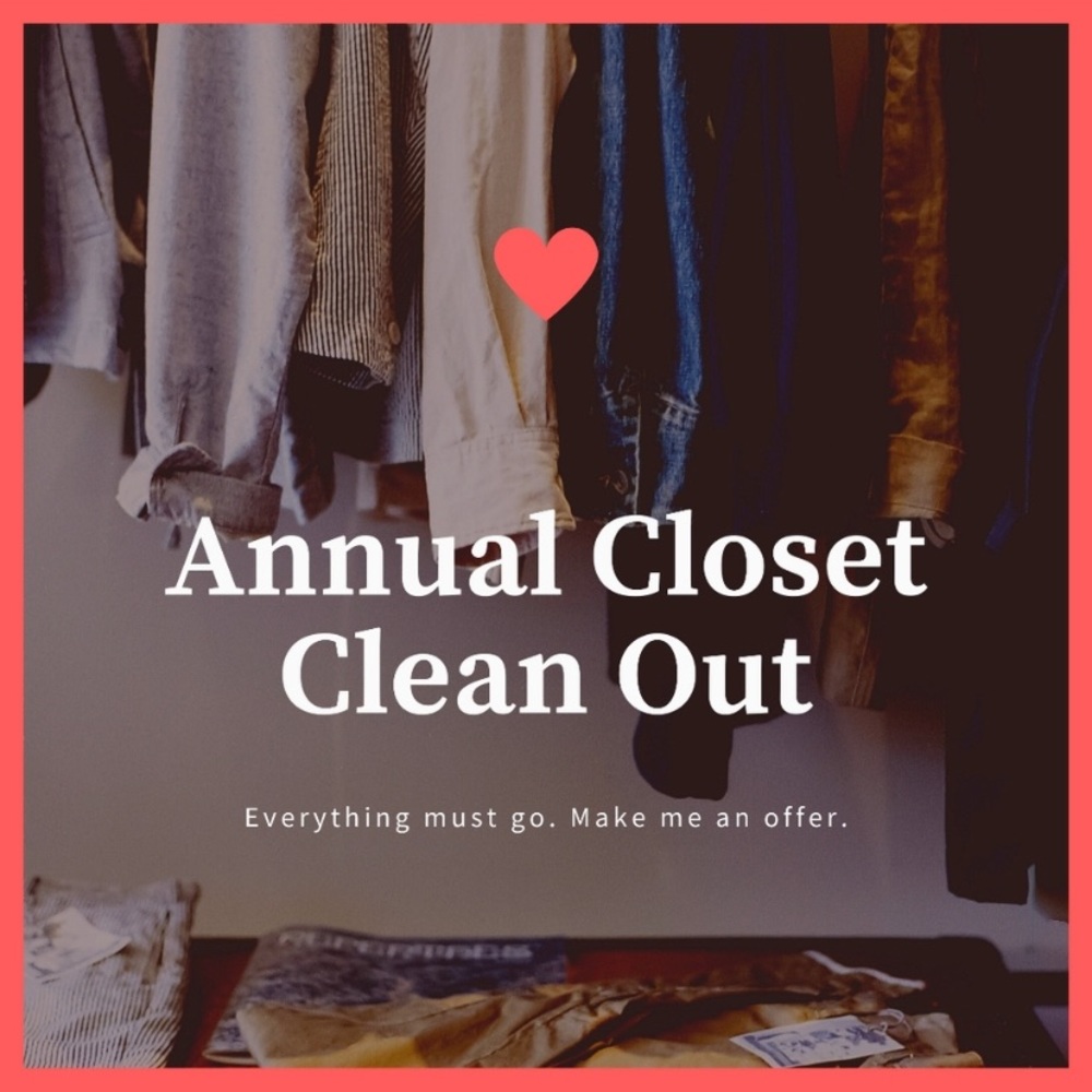 CLOSET CLEAN-OUT! (Don’t buy this; See my closet)